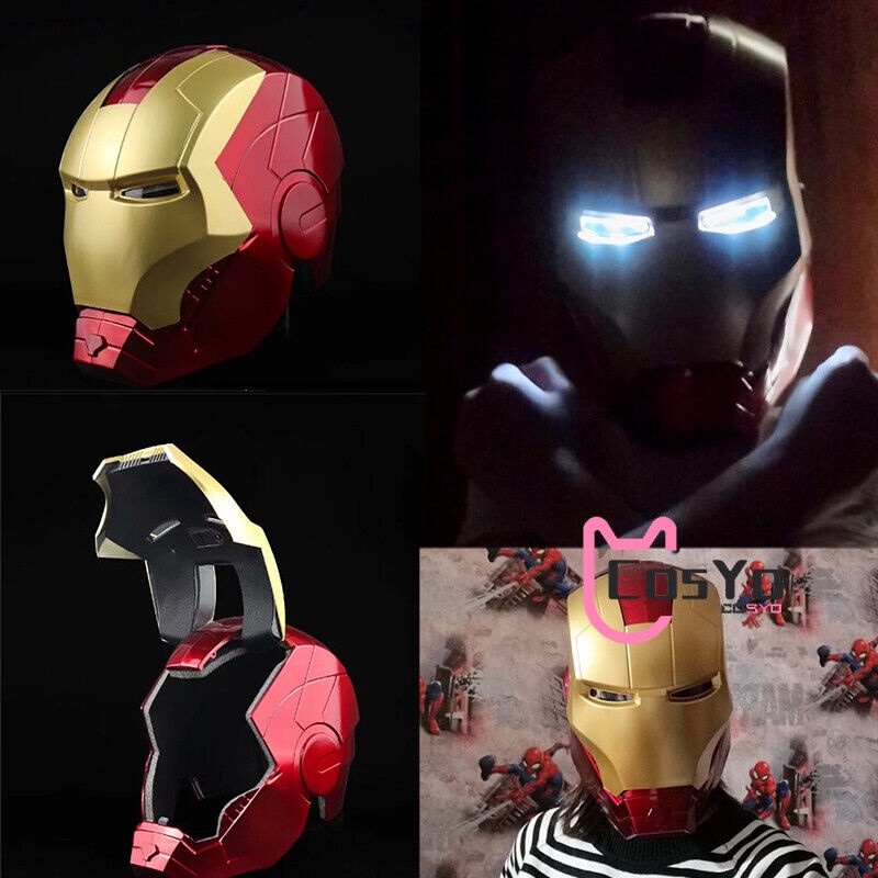 Mascara Con Luz Led Super Heroes Avengers Unico Para Niños!! Color