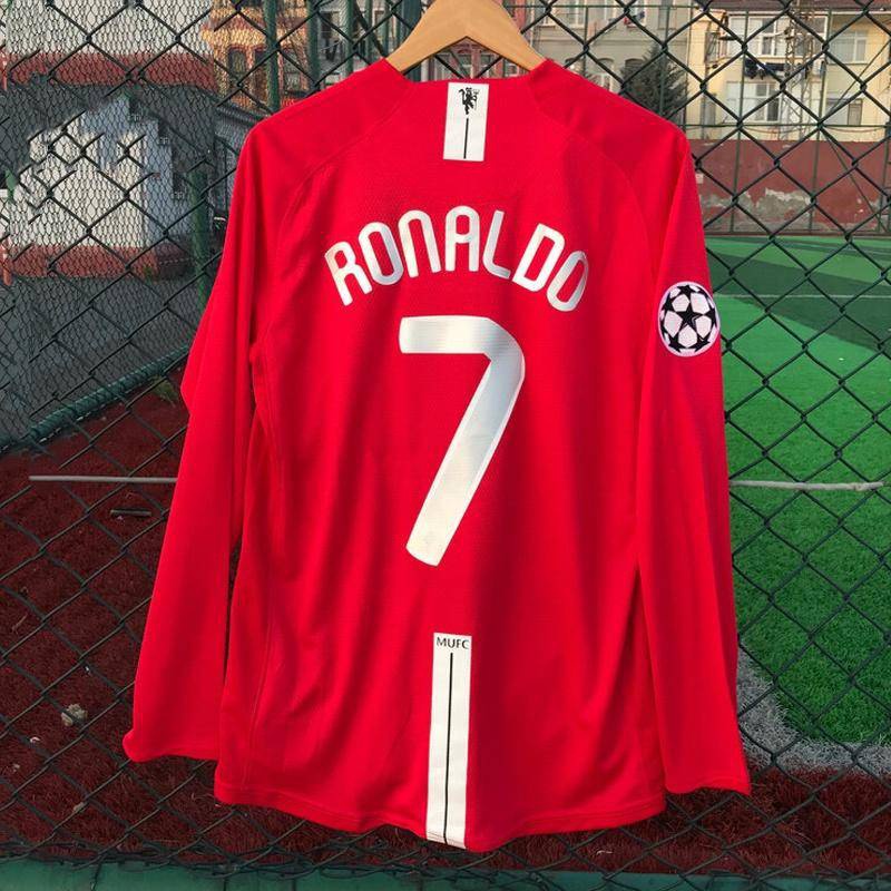 2007/2008 Vintage Manchester United Long Sleeve 07-08C Ronaldo #7 ...