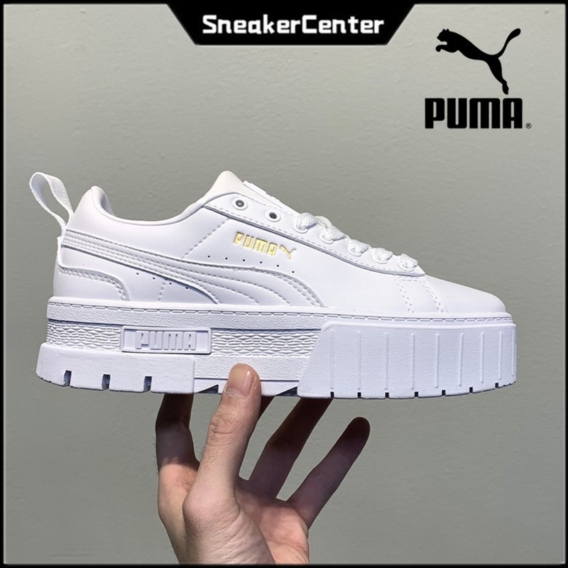 6 colores PUMA Mayze Wn Cali de las mujeres suela gruesa encaje hasta zapatos deportivos casuales 30BC Shopee Mexico
