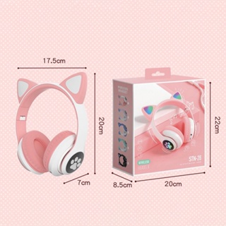 Auricular Orejas De Gato Inalámbrico Bluetooth Catearviv-23m