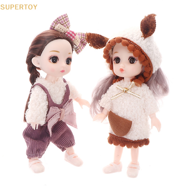 SUPERTOY 16cm Mini Munecas Articuladas Moviles DIY Muneca De Juguete Con Ropa De Vestir Para Nina Caliente Shopee Mexico