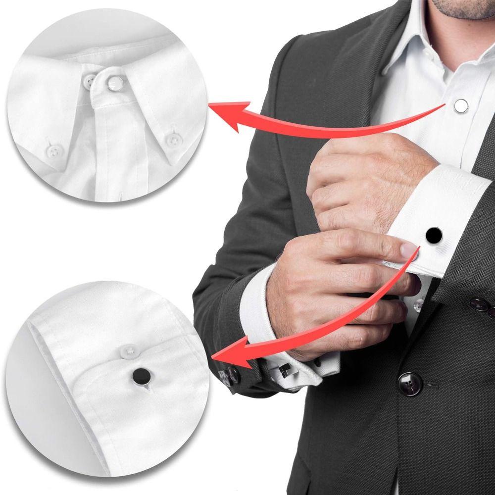 ESPECIAL 8Pcs Camisas Expansores De Botones Elastico Flexible Cuello Boton Extensor Multifuncion Extender Alargar Hebilla Metal Alivio Apretado Para Camisa Vestido Pantalones Shopee Mexico