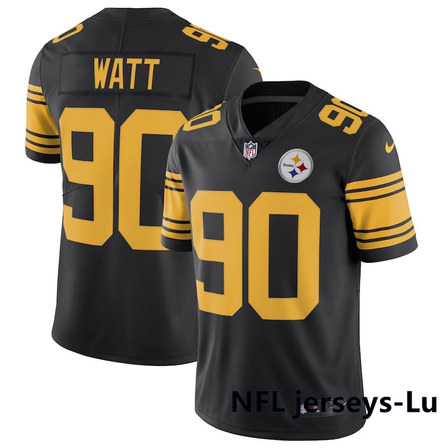 Camiseta NFL Pittsburgh Steelers #90 Watt black Camiseta De