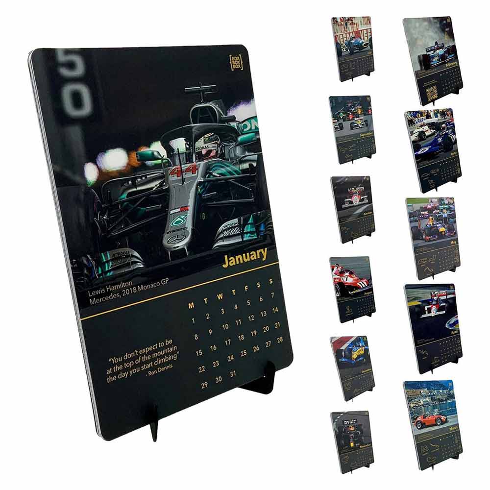 FORMULA ONE CALENDAR 2024, F1 Calendar with Race Car Images, Desktop