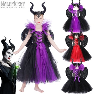 Mujeres Maléfica Reina Malvada Cosplay Fiesta de disfraces Traje de  Halloween Vestido de fantasía