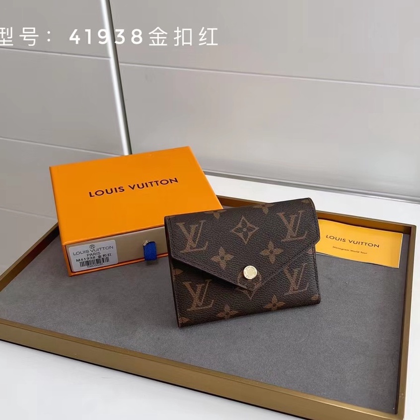 Con Caja) Listo Para Enviar 100 % Genuino Louis/Vuitton , Nueva Cartera LV  De Mujer , Bolsa De Tarjeta , Estilo Sobre Cero , Modelo : M41939