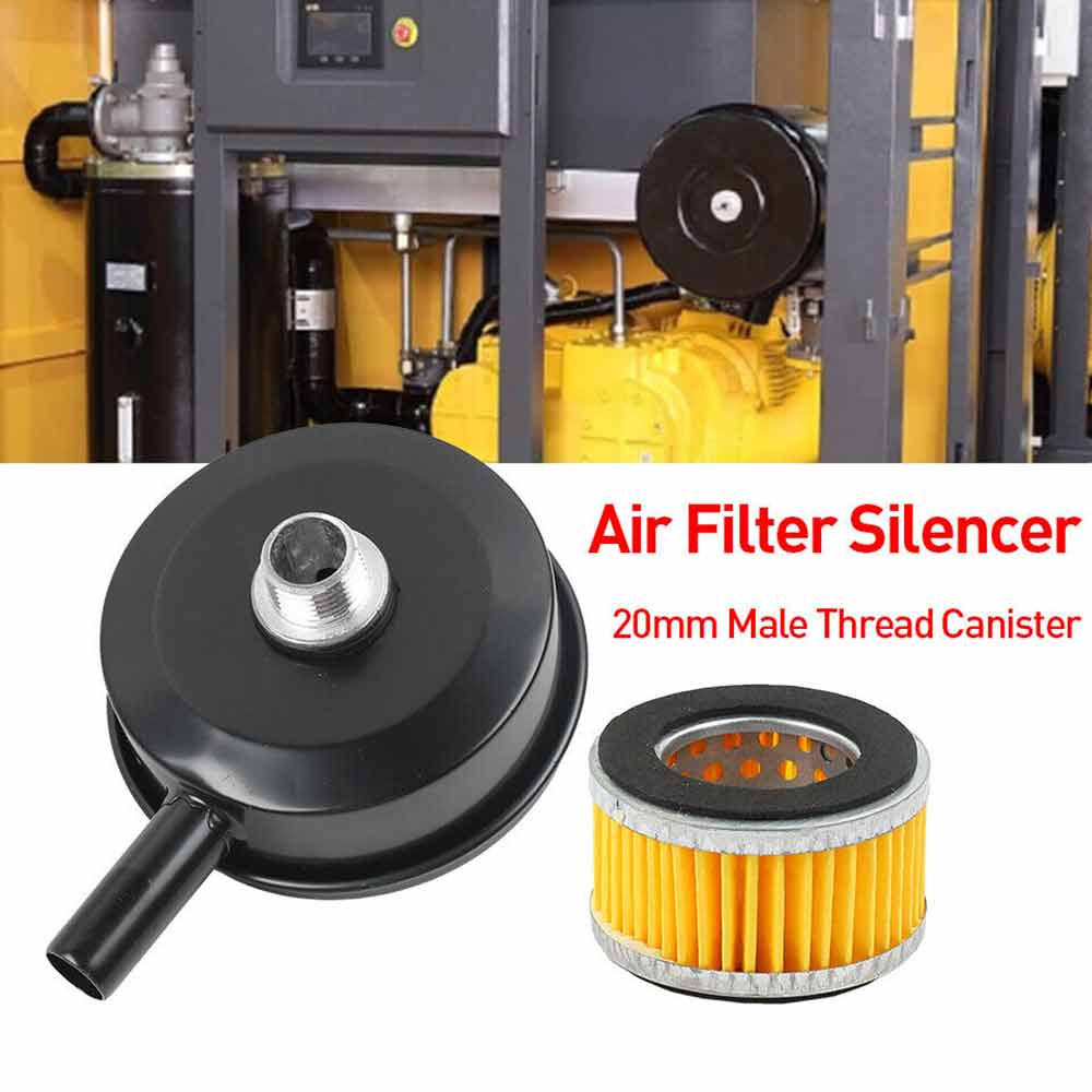 Air Compressor Muffler For piston compressors Noise Metal Attachment