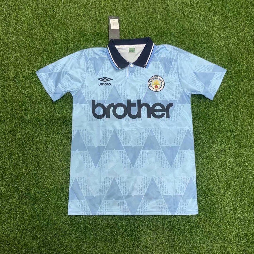 【激レア】90s umbro Manchester city ユニフォーム England Football Jersey Football T Shirts Retro Umbro Manchester