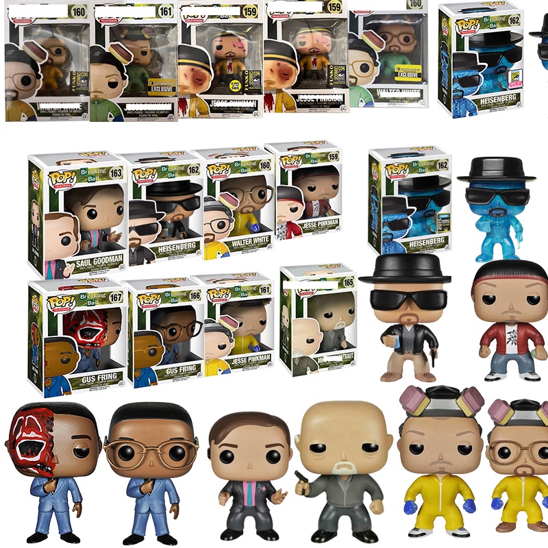 Funko Pop Breaking Bad Figura De Acción Gus Flecos 167 Heisenberg 162 Walter White 160 Saul 4028