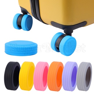 Protector de ruedas de silicona para equipaje, cubierta protectora