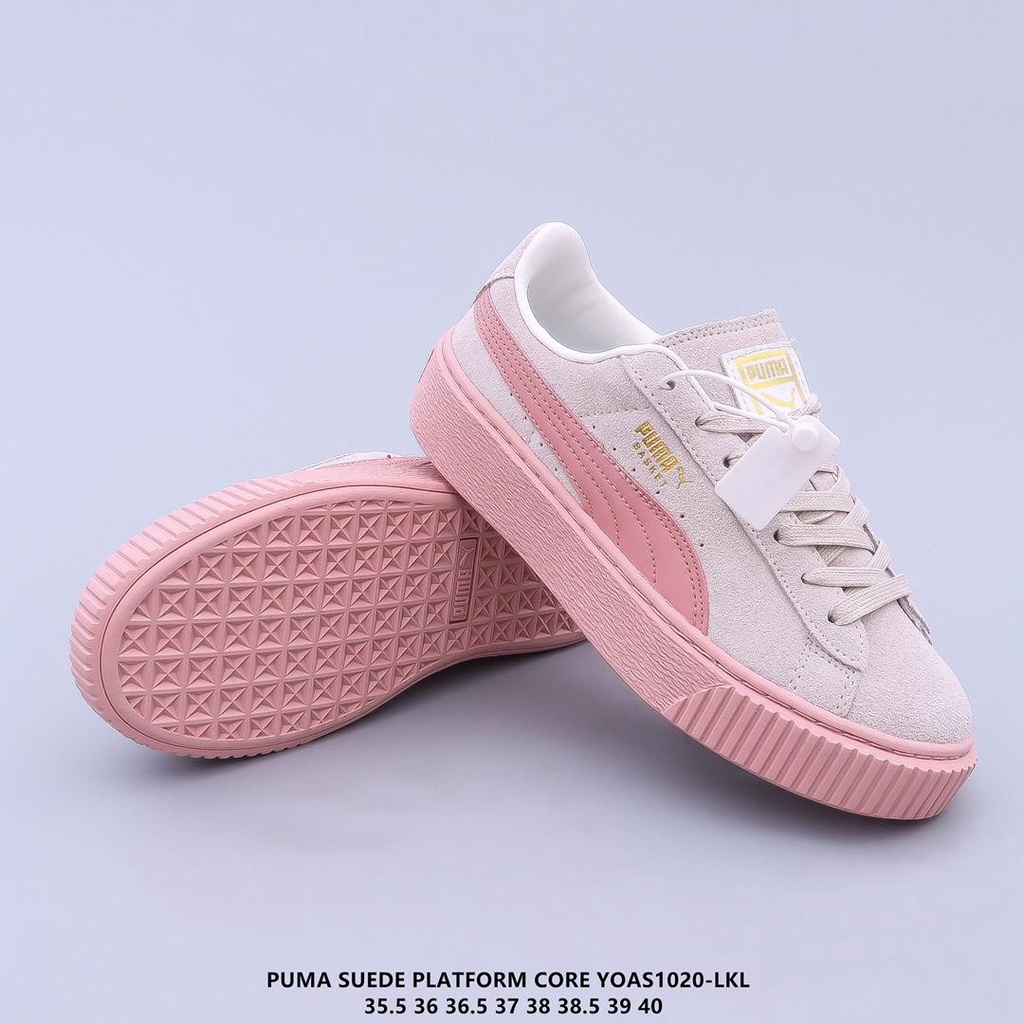 Original Puma Zapatos De Plataforma De Gamuza Hombres Mujeres Zapatillas Rihanna Segunda Generacion Suela Gruesa casual 268