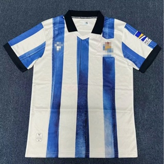 Real Sociedad de futbol Camiseta, Unisex Adulto, Blanco y Azul