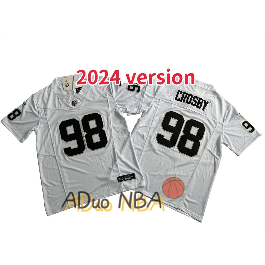 2024 Camisa Las Vegas Raiders Maxx Crosby 98 white Limited De Futbol Americano NFL Jersey Shopee Mexico