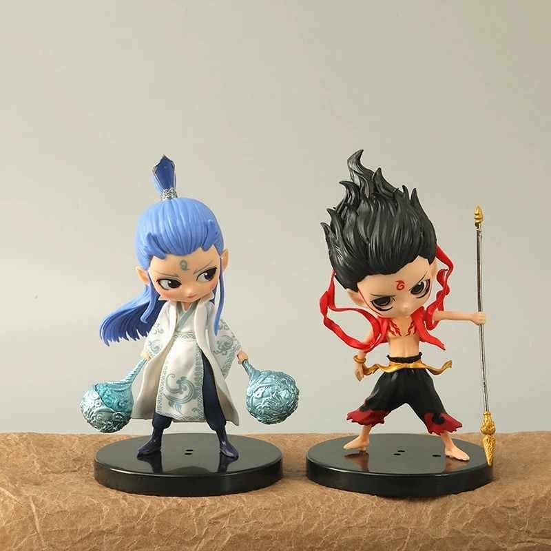 YSBRING ShangMei Studio Figurine D'anime Li NeZha Q Version Ornements