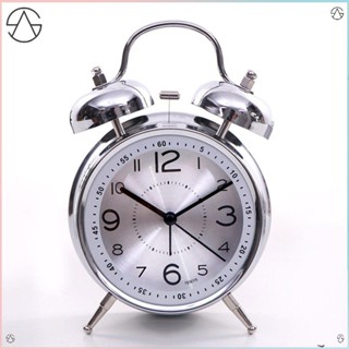 Reloj despertador silencioso reloj de mesa cuadrado sin tictac reloj  despertador silencioso de escritorio anillo campana niños reloj para  decoración