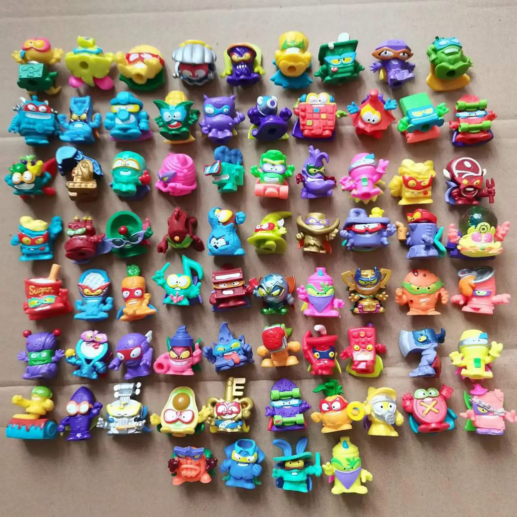 Original 15 unids diferentes Superzings supercosas figuras de accion 3CM Super Zings basura coleccion juguetes modelo XZ4D