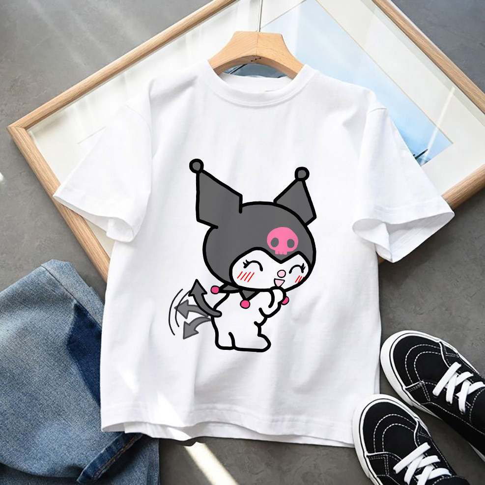 Kulomi Mi Melodía Niños Lindo Camiseta Kawaii Sanrio Niñas Ropa Anime  Dibujos Animados Casual Niño Manga Corta Tops | Shopee México