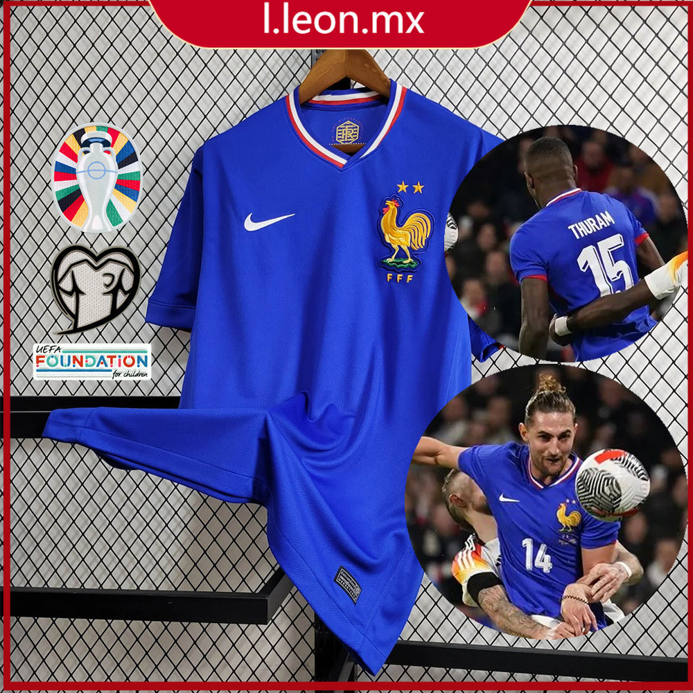 202425 Jersey Francia Jersey Local Camiseta de Fútbol Personalización