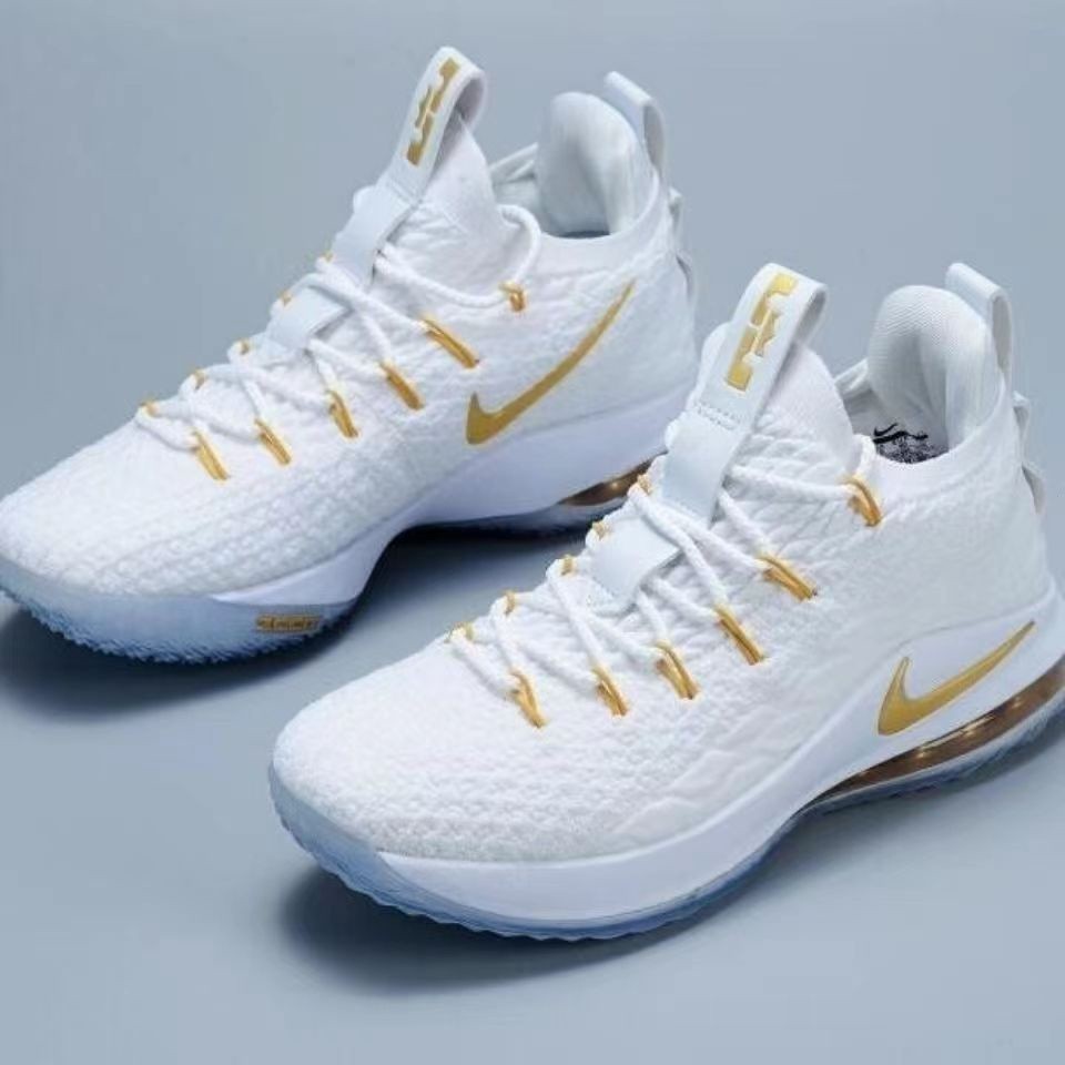 LeBron 15 Lakers purpura amarillo hombres baloncesto zapatos deportivos Shopee Mexico