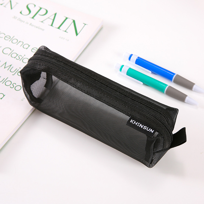 Estuche De Malla Transparente De Nylon En Forma U Negro GENERICO