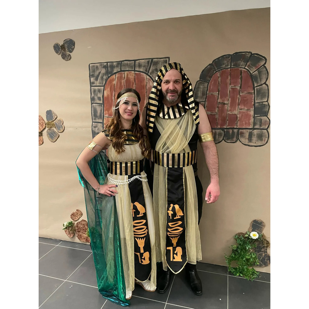 Halloween Antiguo Egipto Faraón Egipcio Disfraz Para Hombres Rey Cleopatra  Reina Cosplay Carnaval Fiesta Medieval Pareja Vestido De | Shopee México