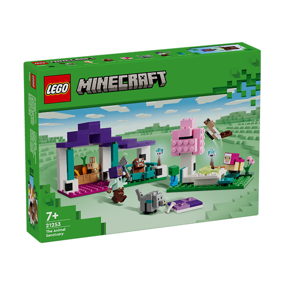 Lego Lego Bloques De Construccion Minecraft 21253 Refugio De Animales 7 Anos Juguetes Para Ninos Regalos De Cumpleanos