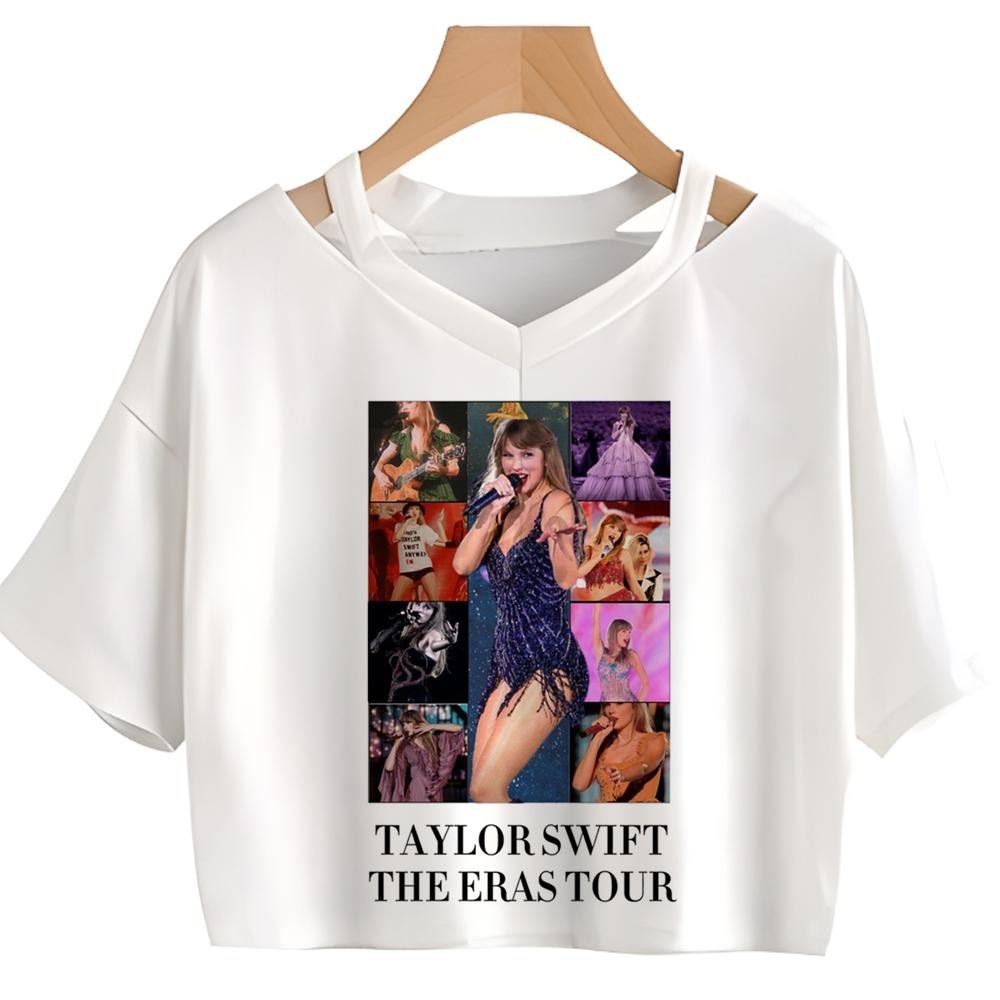 thumbnail image 1 of Taylor Swift hippie Gráfico yk2 crop top Chica Kawaii Gótica Harajuku Hada grunge, 1 of 5