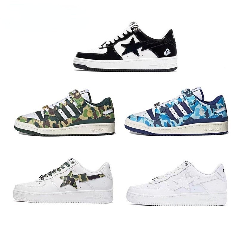 Adidas A Bath ape BAPE STA low-top sneaker skateboard zapatos de hombre ...