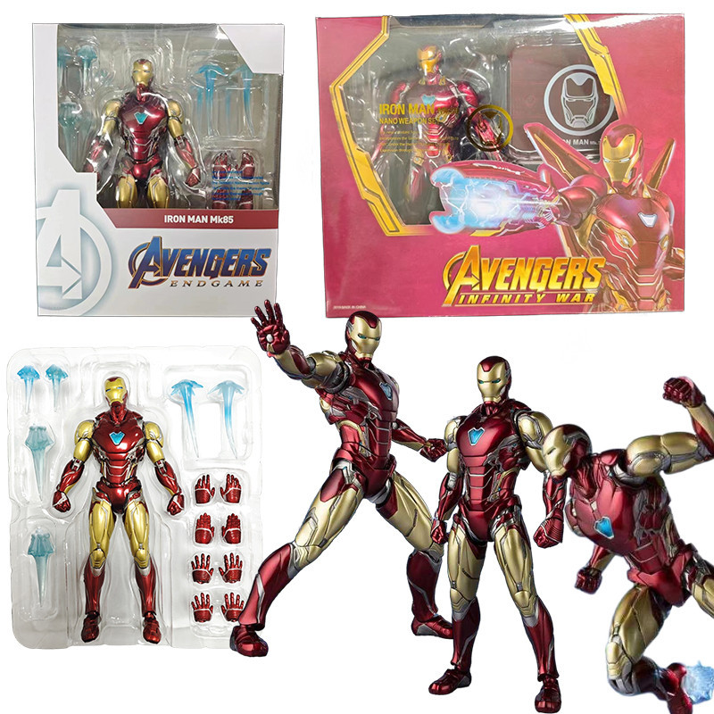 SHF Iron Man Vengadores Infinity War Endgame MK50 MK85 S.H.Figuarts Figura De Accion Modelo Coleccionable Juguetes