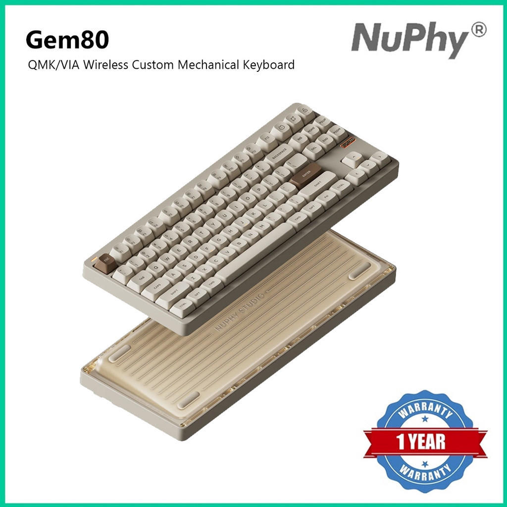 NuPhy Gem80 QMK/VIA Teclado Mecánico Personalizado Inalámbrico | Shopee ...