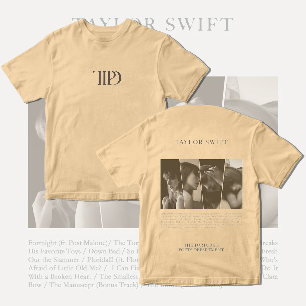 thumbnail image 1 of 2024 Nuevo Taylor Swift TTPD The Eras Tour Concert Merch Cuello Redondo Algodón T Manga Corta Casual Top Hombre/Mujer Camisas De Pareja, 1 of 5