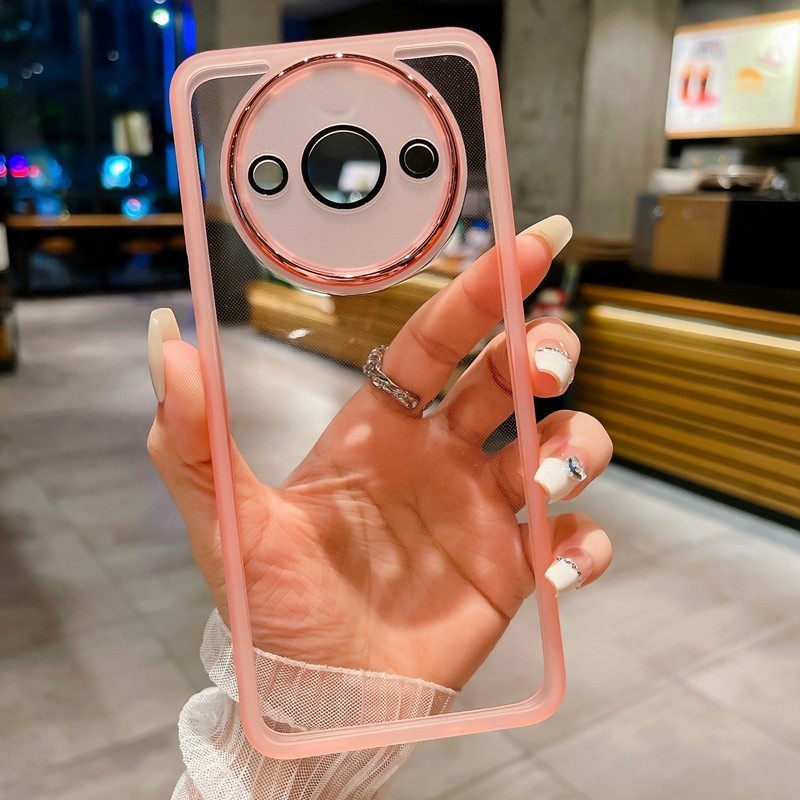 2 Pezzi Cover per Xiaomi Redmi A3/ Redmi A3X/ POCO C61 6,71, Disegni di marmo estetico, Copertura posteriore del PC dura con TPU Soft Matte Silicone