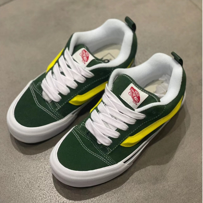 Green red yellow vans best sale