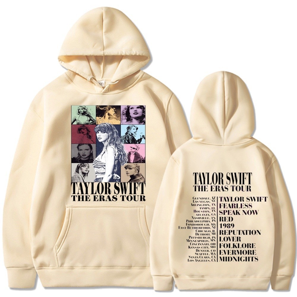 thumbnail image 1 of [In stock] Taylor Swift Las Eras Tour hoodie plus size men's Vintage women's sweater American Retro fashion street loose Harajuku spring/autumn student Casual Streetwear Top VQA0, 1 of 5