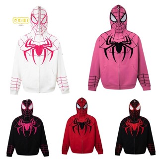 Marvel Spider-Man and Venom - Sudadera con capucha con cremallera para niños