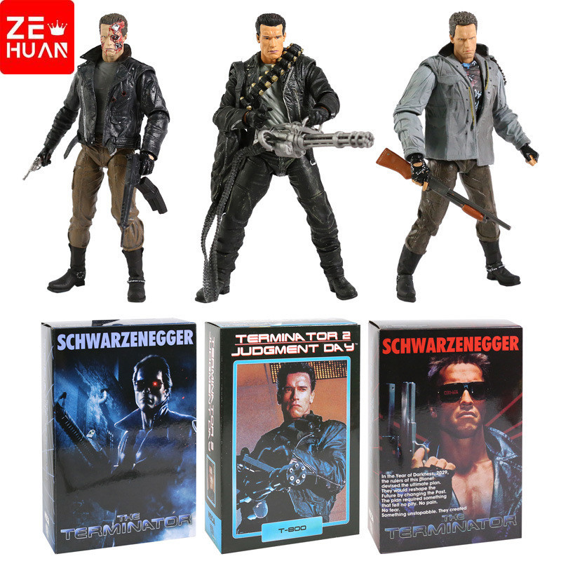 NECA Terminator T-800 Arnold Schwarzenegger Tech Noir/Estación De ...