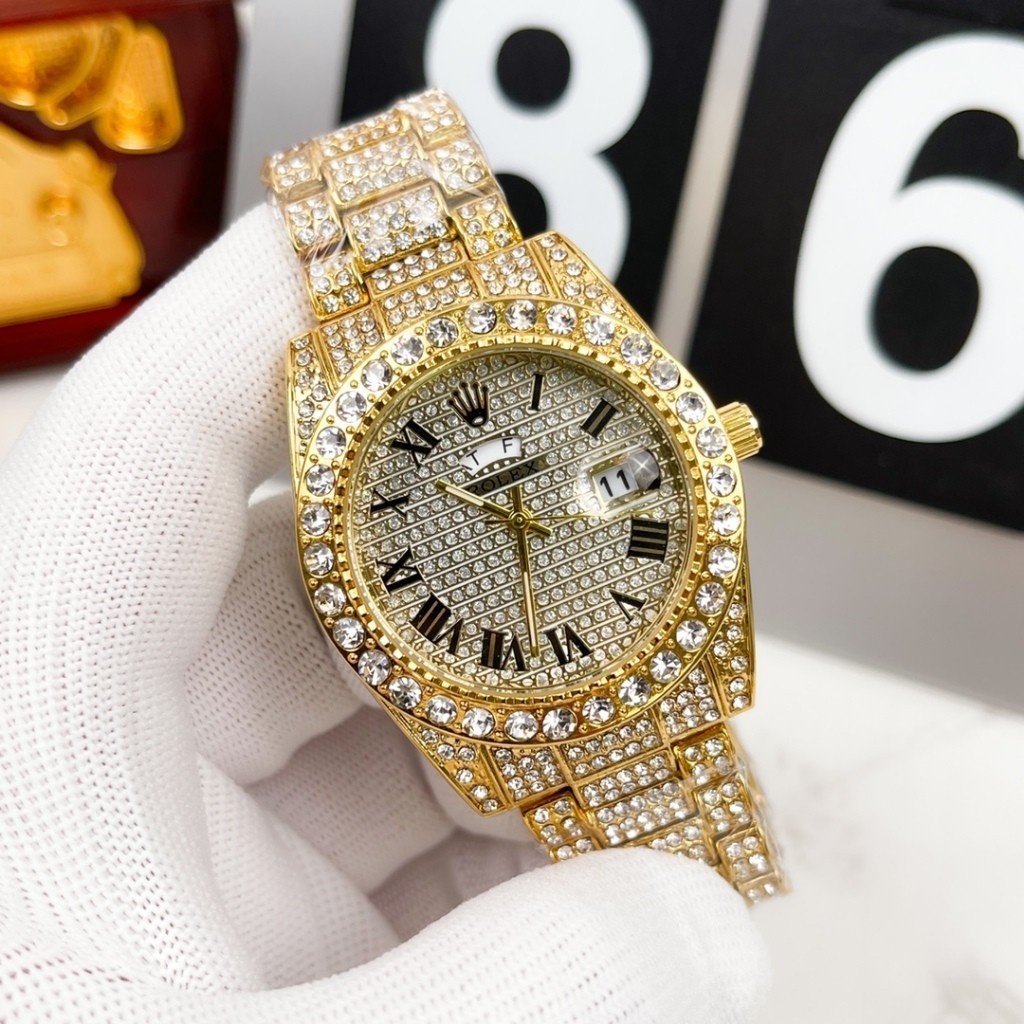 Rolex en diamantes precio sale