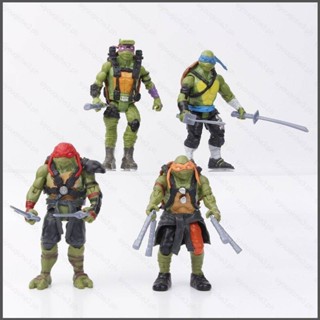 Figura de Anime de Tortugas Ninja Mutantes adolescentes para niños, juguete  móvil de articulación, modelo de decoración hecho a mano, versión de