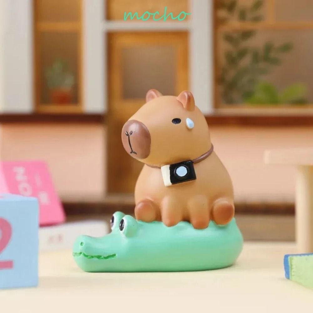 45 Mini Figuras De Capibara De Resina Con Efecto Luminoso | Decoración Para Jardín Y Casa De Muñecas