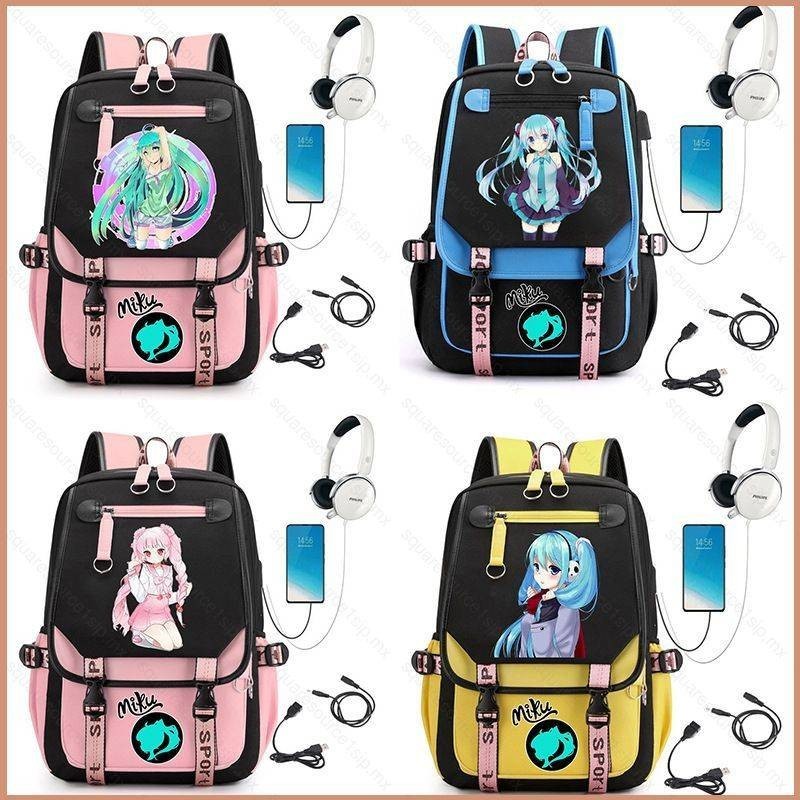 Mochilas Dragon Ball WANHONGYUE One Piece Anime Backpack Mochila Para Portátil De 16 Pulgadas Con Puerto De Carga USB Negro / 1 Mochila One Piece Escolar