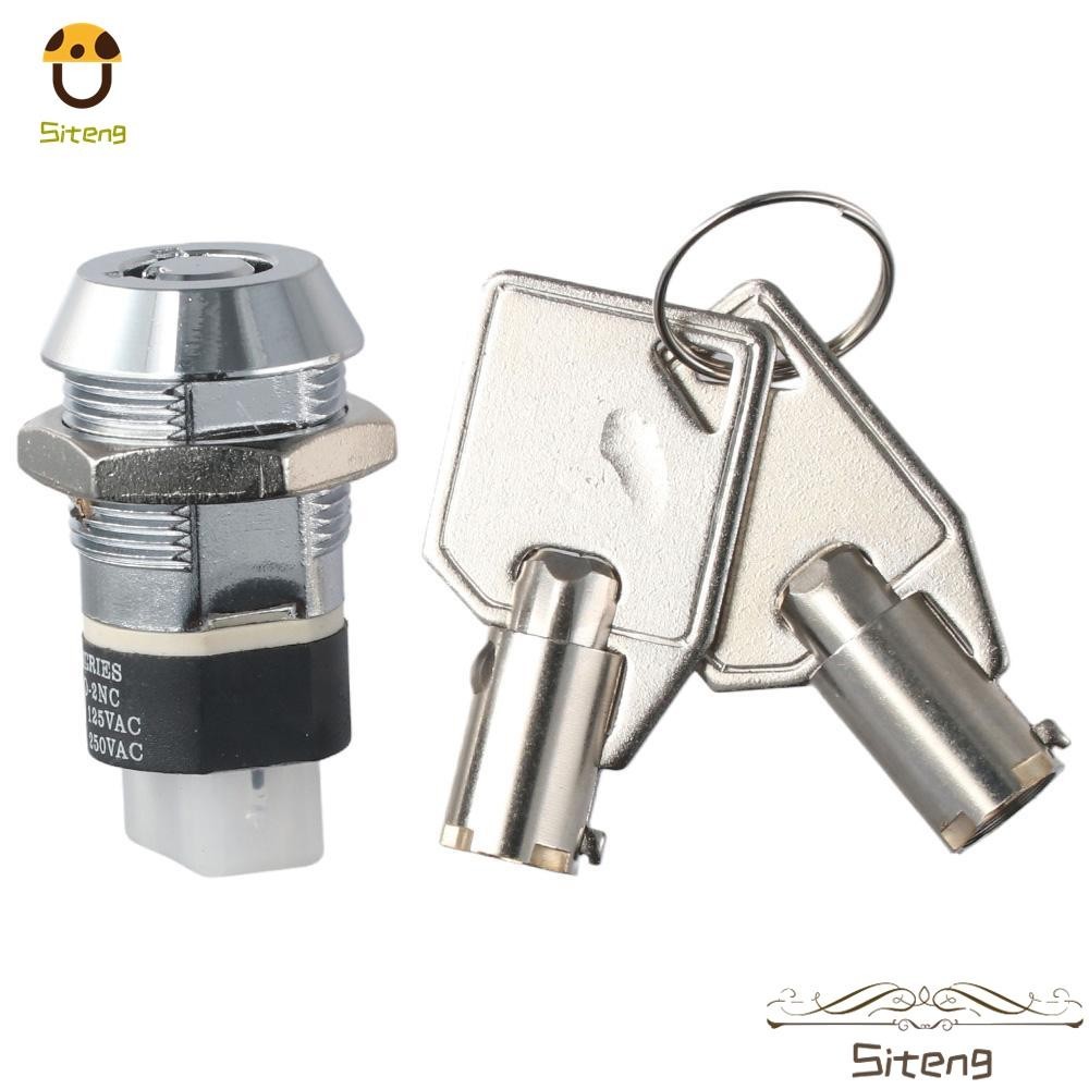 Sourcing Map Interruptor De Llave SPST 19mm Con 2 Llaves – Encendido/Apagado Para Control De Acceso, Puertas De Garaje Y Portones