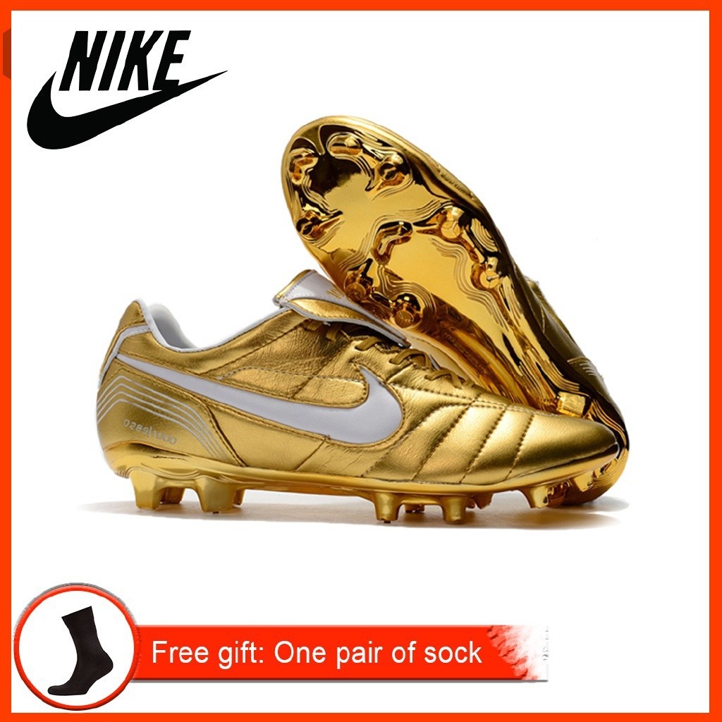 Tiempo de Leyenda 7 R10 Elite FG oro zapatos de fútbol botas | Shopee ...