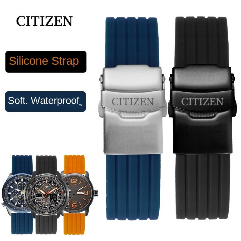 Eco Drive Banda De Reloj De Goma Para CITIZEN Blue Angel 23 Sky Eagle 22mm 20mm 18mm 19mm Correa Silicona Hombres Mujeres Deporte Pulsera Impermeable Shopee Mexico