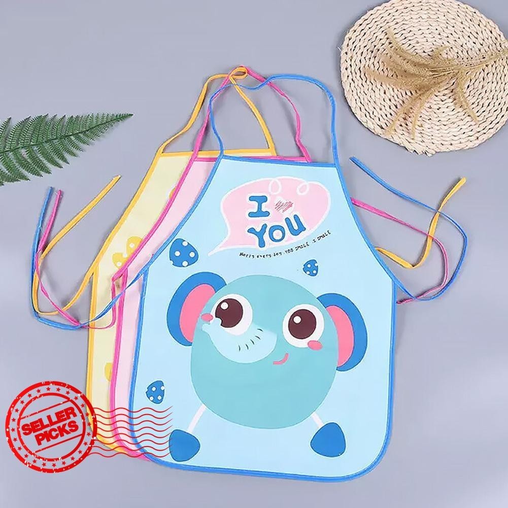 Delantal Infantil Impermeable - Ajustable Con Bolsillos, Para Cocina, Pintura Y Jardinería (44x62 Cm)