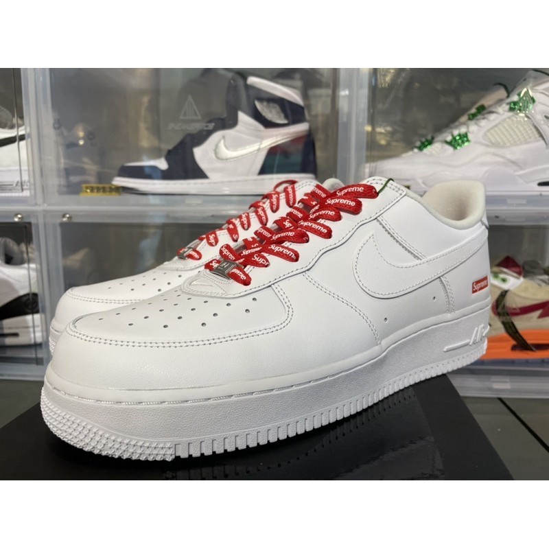 Alta Calidad Oferta Especial Nike Air Force 1 Low Supreme Air Force Af1 Blanco Pareja Zapatos Casuales Cu9225 100 Shopee Mexico