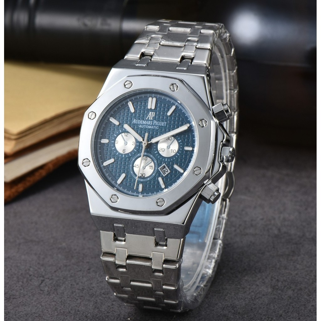 AP Cronógrafo Hombres Moda Negocio Multifunción Calendario Reloj ...