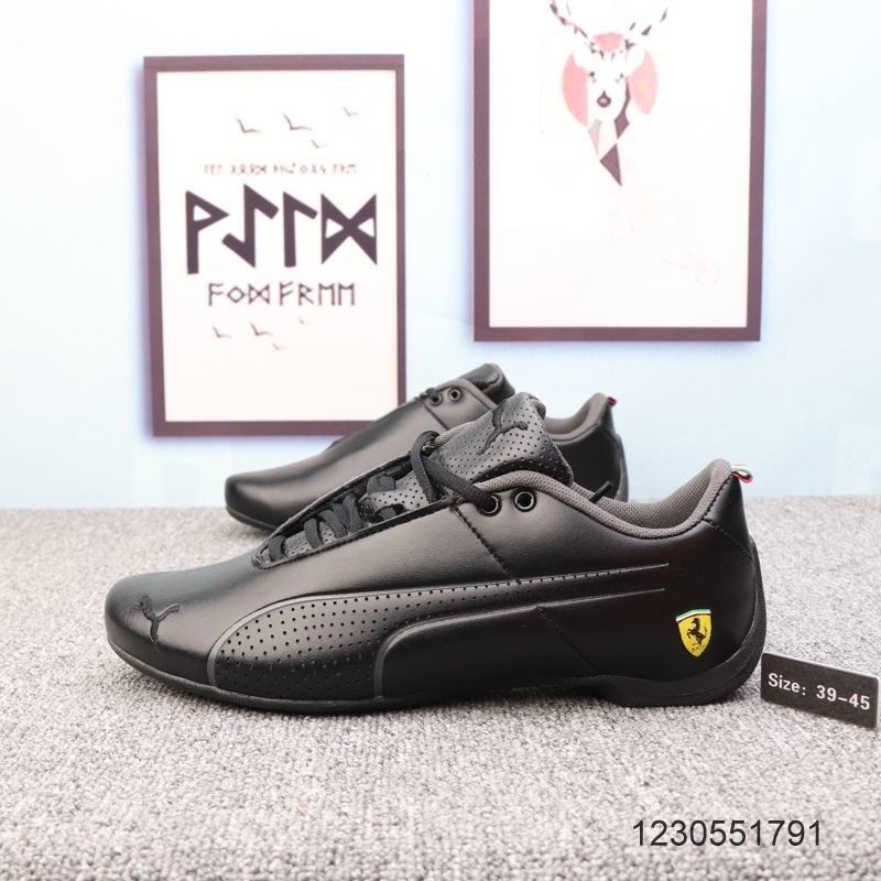 2024 Puma Pm nuevo Ferrari pinhole competencia transpirable zapatos de los hombres ocasionales deportes running moda top low top zapatilla cuero IURA Shopee Mexico