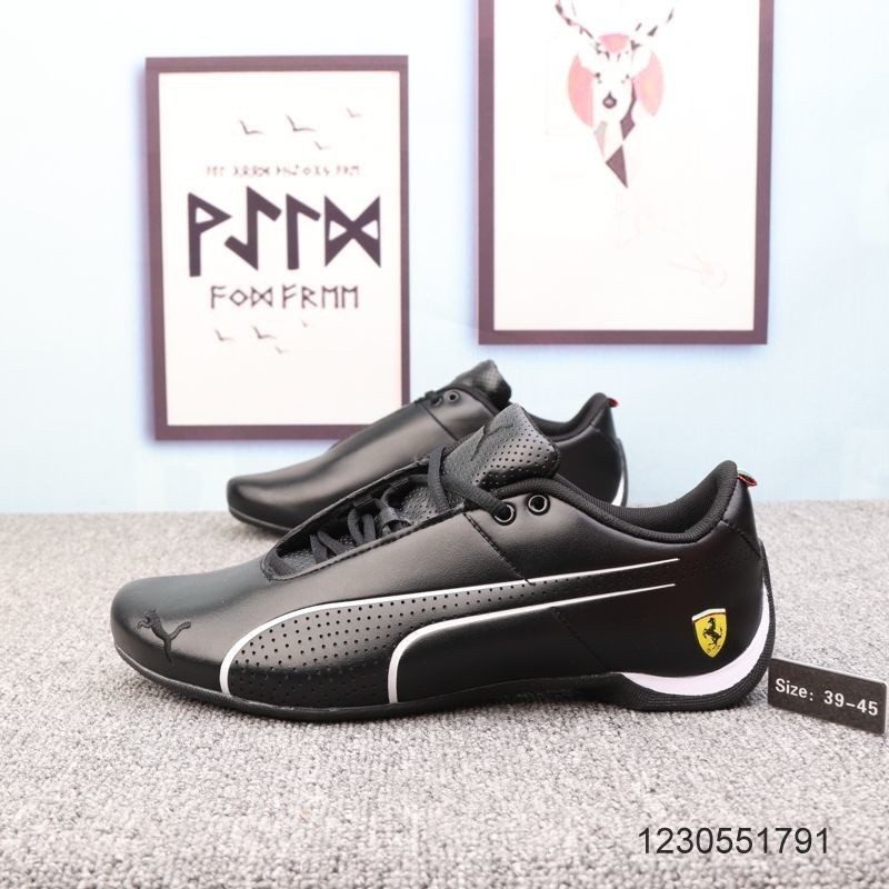 2024 Puma Pm nuevo Ferrari pinhole competencia transpirable zapatos de los hombres ocasionales deportes running moda top low top zapatilla cuero IURA Shopee Mexico