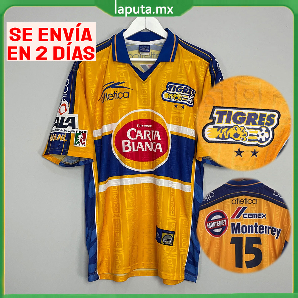 Jersey Tigres UANL Vintage Atlética Size G 1999