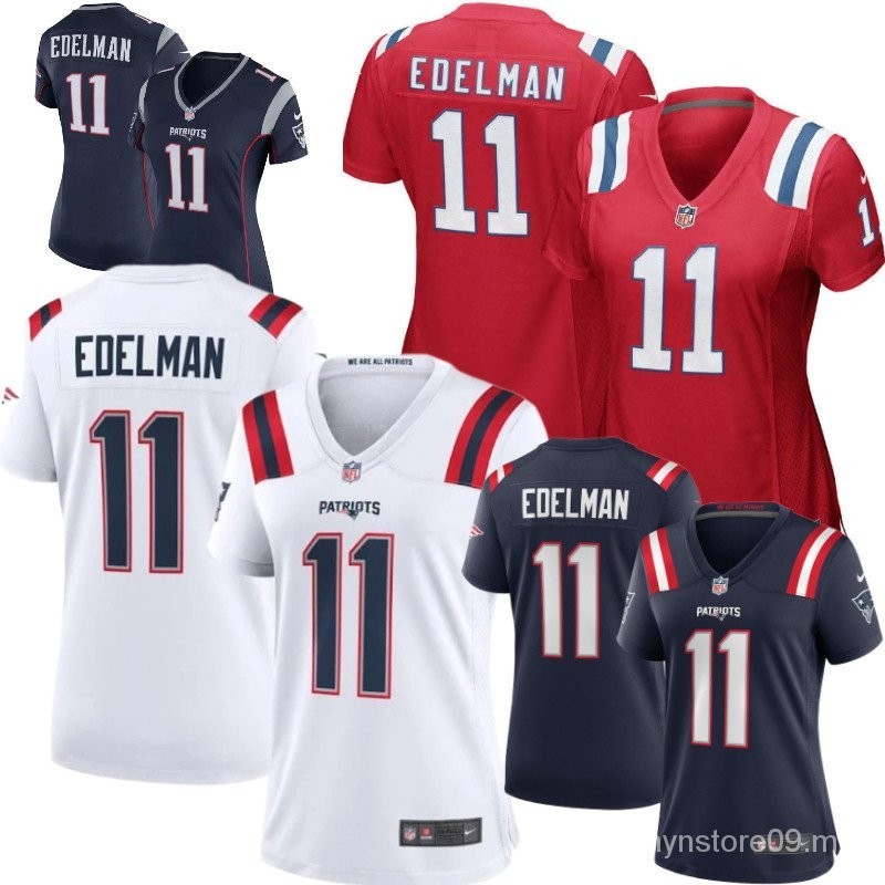 Nueva Inglaterra patriotas N 11 Julian Edelman Azul Marino Blanco Rojo jersey bordado jugador de las mujeres Shopee Mexico